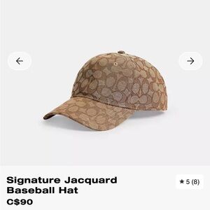 Coach Brown Signature Jacquard Baseball Hat